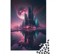 Futuristic City Building1 Puzzles 1000 Pieces Paper Puzzles for Adults And Teenager Family Game Christmas Eve Gifts 1000pcs (38x26cm)