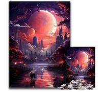 Futuristic City Jigsaw Puzzles 1000 Pieces for Adults Impossible Jigsaw Puzzles for Adults for Family And Friends Suitable for Ages 14 1000 PCS(38x26cm)