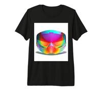 Futuristic Cyberpunk Visor Gradient Art Premium T-Shirt