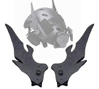 Futuristic Dragon Horn Tactical Helmet Decor, ABS Laser-Cut Side Rail Mounts for Airsoft Cosplay Events and Tactical Gear Personalization