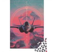 Futuristic Fighter Jet Premium Cardboard 1000 Piece Digital Sci-fi Artwork Jigsaw Bundle, Brain Training Adults, Stress Relief, Gift & Office Break Leisure 70x50cm/1000pcs