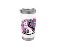 Futuristic Fox Dragon Cyberpunk Mecha Anime Stainless Steel Insulated Tumbler