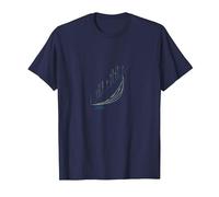 Futuristic Growth Chart: 2036 Eco-Friendly Progress T-Shirt, Men, Navy, L