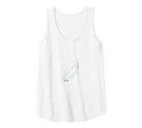 Futuristic Growth Chart: 2036 Eco-Friendly Progress Tank Top, Women, White, L