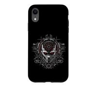 Futuristic HUD Gear Cyber Interface AI Core Art Case for iPhone XR