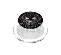 Futuristic HUD Gear Cyber Interface AI Core Art PopSockets PopGrip for MagSafe