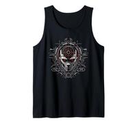 Futuristic HUD Gear Cyber Interface AI Core Art Tank Top