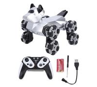 Futuristic Mechanical Battle Dog RC Toy, 8 Wheel Drive Structure, LED Eye & Chassis Accents, Dynamic Sound Effects, Sc Fi Style Interactive Companion Hit for Boys