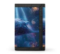 Futuristic Ocean Manta Ray Wallet Purse Card Holder Wallets Pocket | Slim,for Travel Men Women,Gift,Wallets,Pocket