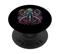 Futuristic Octopus Design for Sci-Fi Enthusiasts Cyberpunk PopSockets Swappable PopGrip