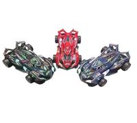 Futuristic Racing Car Toys, Set of 3, Metallic Purple, Blue and Red Formula Style Cars