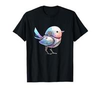 Futuristic Robot Bird Pastel Mecha Cyberpunk Style T-Shirt