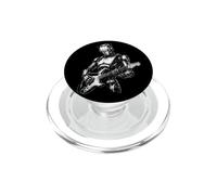 Futuristic Robot Guitarist Rock Music Design PopSockets PopGrip for MagSafe