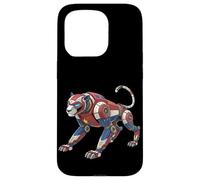 Futuristic Robotic Panther Mech Design Case for iPhone 15 Pro