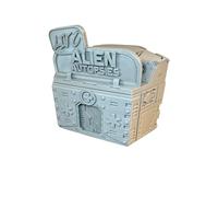 Futuristic Sci-Fi Alien Autopsies Building 28mm 3D Printed in Grey