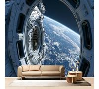 Futuristic Spaceship Wall Mural 450x315 cm
