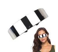 Futuristic Sunglasses - Cyber Visor Glasses, Rimless Shield Glasses | Trendy One Piece UV Protection Sunglasses, Unisex Clubwear Glasses, Fashion Statement Sunglasses for Parties, Festivals, S, silver