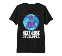 Futuristic Virtual Reality Metaverse Developer Premium T-Shirt