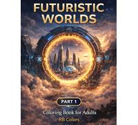 Futuristic Worlds: Sci-Fi Cities, Space Worlds and Future Architecture (Futuristic Worlds Coloring Book Series)
