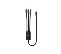Futurizta Tech® Hydra 3-in-1 Triple USB-C 100 W PD Fast-Charge Multi Cable with Smart Triboost® - Charge Laptop, Phone & Tablet Simultaneously