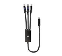 Futurizta Tech® Hydra Triple Type-C Multi Cable 100W Smart Chip Intelligent Power Distribution (Hydra-1.5m-led)