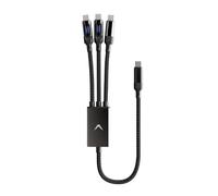 Futurizta Tech® Hydra Triple Type-C Multi Cable 100W Smart Chip Intelligent Power Distribution (Hydra-1.5m-led)