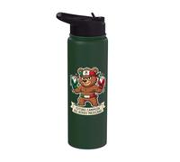 Futuro Campeón del Boxeo Mexicano Cute Bear Boxing Gloves Stainless Steel Insulated Water Bottle