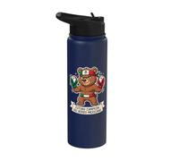 Futuro Campeón del Boxeo Mexicano Cute Bear Boxing Gloves Stainless Steel Insulated Water Bottle