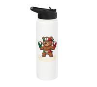 Futuro Campeón del Boxeo Mexicano Cute Bear Boxing Gloves Stainless Steel Insulated Water Bottle