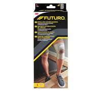 FUTURO Comfort Knee Support with Stabilizers, Large (43.2 - 49.5 cm) - Lateral Stabilization, Immediate Compression, Open Patella Design, Breathable, For Daily Wear and Exercise