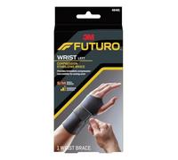 Futuro Energizing Wrist Support, Left Hand, Small/Medium, Black, Moderate Stabilizing Support