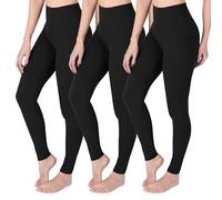 FUTURO FASHION 3 Pack High Waisted Leggings - Buttery Soft Comfy Everyday Stretchy Non-See-Through Leggings for Women UK, S-XXL