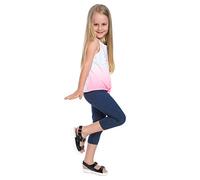 FUTURO FASHION Cropped Children 3/4 Cotton Leggings Basic Plain Kids Capri Pants Age 2-13
