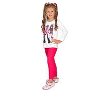FUTURO FASHION Girls Children Full Length Plain Cotton Leggings Cycling Casual Wear Infant Trousers Leggings Solid Tights Pants for Kids 13 Years Pink Child
