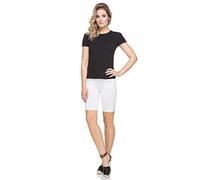 FUTURO FASHION® Premium Quality Leggings Fitness Yoga Shorts FK1PR White