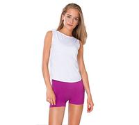 FUTURO FASHION Super Soft Cotton Shorts Elastic Stretch Yoga Knickers, Breathable Short Leggings for Women, Yoga Cycling Sport Pants, Sizes UK 8-22 PSL5