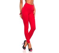 FUTURO FASHION Winter Thick Womens Leggings Thermal Style Plus Sizes P25 Red 10