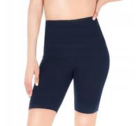 FUTURO FASHION Women’s High Waist Cotton Biker Shorts - Stretchy Cycling Shorts with Wide Waistband - Soft Breathable Fabric Navy