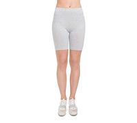 FUTURO FASHION Womens Cotton Rich 1/2 Leggings High Waisted Solid Cycling Pants Sports Gym LKW