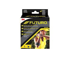 FUTURO Tennis Elbow Strap, Black - Adjustable Support for Tendonitis, Tennis or Golfers Elbow - Moderate Support Suitable for Men and Women