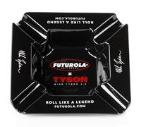 Futurola Tyson 2.0 X Ashtray - Mike Tyson's Signature Collection Ceramic Ashtray - Windproof, Deep Bowl, Heat Resistant, Easy to Clean - Durable Ceramic Ash Holder for Lounges and Homes