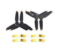 Fututech 2 Pairs of Silent Propeller for DJI FPV Propeller CW CCW Light Flight Drone Accessory Silent (Gold Two Pairs)