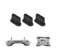 Fututech 3 x Type-C Dust Plug for DJI Mini3 Pro RC RC-N1 Waterproof Cap for Drone Smart Phone Accessories Dust Plug (Black)