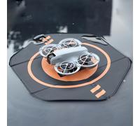 Fututech 35cm Landing Pad for DJI Neo Avata2/Avata/Mini4 Pro/Mini4/Mini3 Pro/Mini3/SE and Other Small Drones; Foldable, Waterproof, Wear-Resistant, Yellow/Orange, Suitable for All Skill Levels