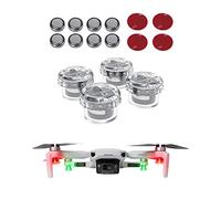 Fututech Drone Strobe Light for DJI Mini 3 Pro, Mavic 3, Air 2, Mini SE, Zoom & Phantom, Red or Green, High Brightness, 3 Flashing Modes, 120 min (Flashing), 30 min (Constant), 3g