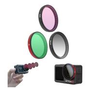 Fututech Filters for DJI Osmo Action 5Pro/4/3 Action Camera Filter Lens Filters Anti-Scratch High Transmission Accessory (MCUV+CPL+ND8)