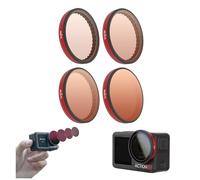 Fututech Filters for DJI Osmo Action 5Pro/4/3 Action Camera Lens Filter Anti-Scratch High Transmission Accessory (ND/PL Kit)