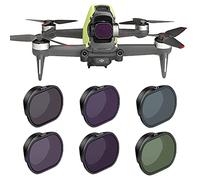 Fututech Professional Filter for DJI FPV UV CPL ND Filter Lightweight Waterproof Anti-Oil Improved Image Protect Lens Filter Parasite Light (Filter Combo (UV, CPL, ND4,8,16,32))