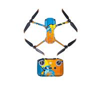 Fututech PVC Sticker Set for DJI Air2S Drone Remote Control Battery Decoration Anti-Scratch Waterproof Cool Customized (Watercolor)