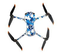 Fututech Set of PVC Stickers for DJI Air2s Remote Control Drone Battery Anti-Scratch Anti-Dust Durable Accessory (Navy Camouflage)